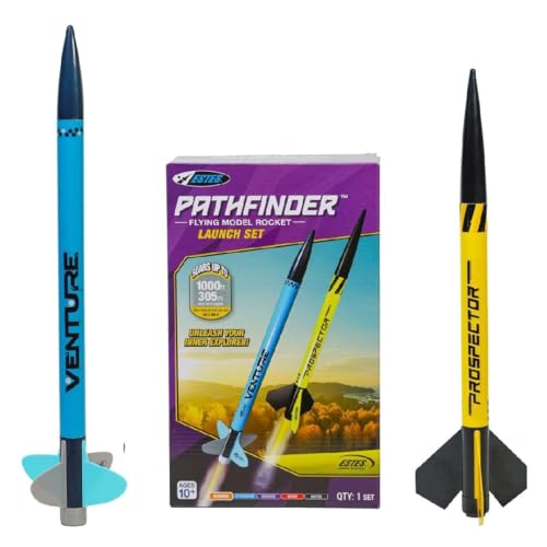 Estes 3238 Pathfinder Launch Set, Beginner Dual Model-Rocket Kit with Launch Pad and Controller for Ages 10+