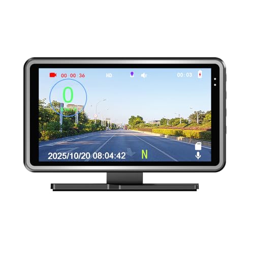 Universal GPS Speedometer Car HUD Digital Speed Display + Dash Camera DVR Video Recording + GPS Tracking Replay Back on Map 3 in 1 Device