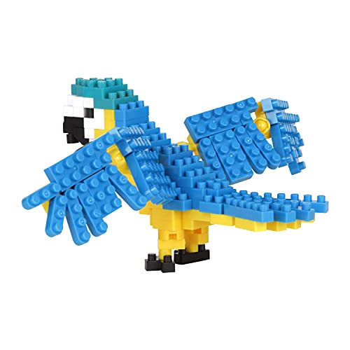 nanoblock - NBC-343 - Blue and Yellow Macaw, Multicolored, Parrot, Bandai - Image 3