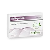 Kollagen Kapseln mit Hyaluronsäure & Coenzym Q10 – mit dem Kollagen49+ Komplex von Aura Natura – für Haut, Gelenke & Anti-Aging – 60 Kapseln