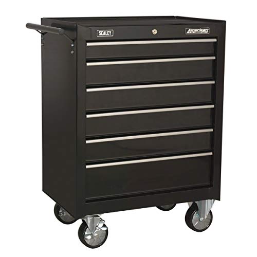 Sealey Ap226B Rollcab 6 Drawer With Ball Bearing Runners - Black