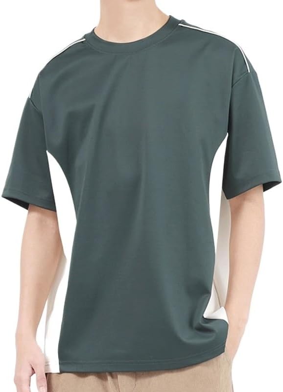 HBJWOV Outdoor Thin Basic Short Sleeve Casual Quick-Drying Round Neck T-Shirt Breathable Polyester Pullover Vest