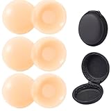 Quesuc Pezoneras Adhesivas Invisibles Premium Cubre Pezones Reutilizables De Silicona Ultra Fina-Adhesivo Biológico-Hipoalergénicas-Resistentes Al Sudor Y Agua