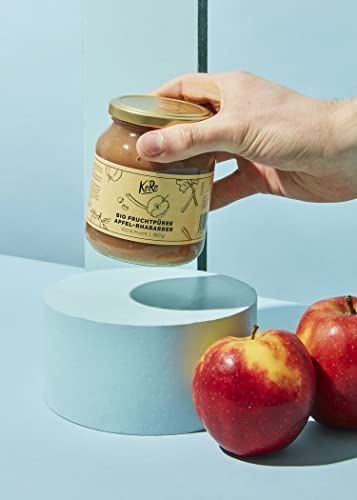 KoRo - Biologische vruchtenpuree appel-rabarber 6 x 360 g - Afbeelding 5