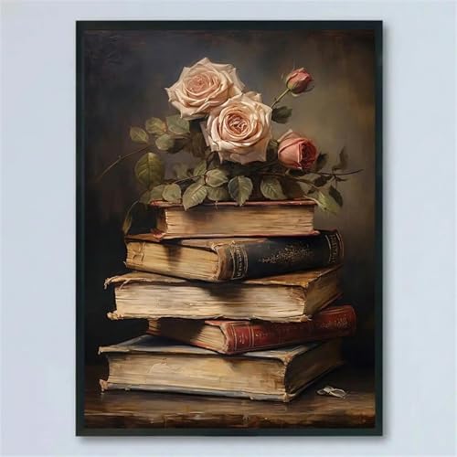 Peinture d'art Dark Academia encadrée | Toile de salon haut de gamme 30x45