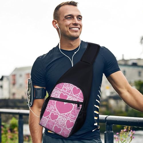 Bolso tipo sling blanco para senderismo y viaje unisex miniatura 3