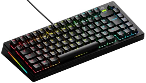 GLORIOUS GMMK 3 75% Anpassbare Tastatur w/Knob, UK Layout Mattschwarz