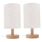 Base en bois vintage : la base en bois rétro ajoute du charme vintage, ce qui en fait une pièce remarquable dans n'importe quel décor, lampe de bureau vintage, décoration de table de chevet