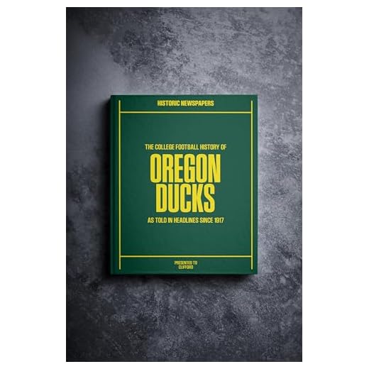 Personalized Oregon Ducks Football History Book