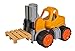 Produktbild BIG - Power-Worker Gabelstapler - Spielzeug Auto ideal für Unterwegs, Reifen aus Softmaterial, Hubgerüst mit Kippfunktion und höhenverstellbaren Gabelzinken, sonnengelb, für Kinder ab 2 Jahren