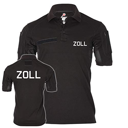 Polo tactique noir Deutschland Copytec XXL résistant qui ne décolore pas
