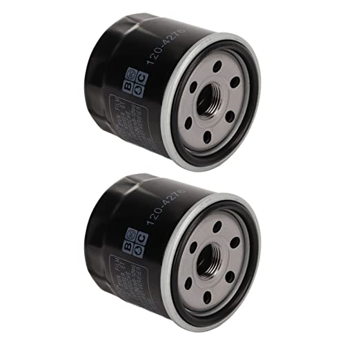 Image of 2pcs Engine Oil Filter, Perfect Sealing Extended Performance Oil Filter for Single Cylinder V Twin Engines, 136-7848, 120-4276, 127-9222 Oil Filter for TimeCutter Riding Mower