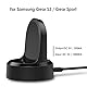 Simpeak Ladegerät Kompatibel mit Samsung Gear S3 Frontier/Classic/Gear S2/Gear Sport/Galaxy Watch, 2 in 1 Ladestation mit USB Ladekabel für SM-R770/SM-R760/R600N/R800/R805/R810 - Schwarz