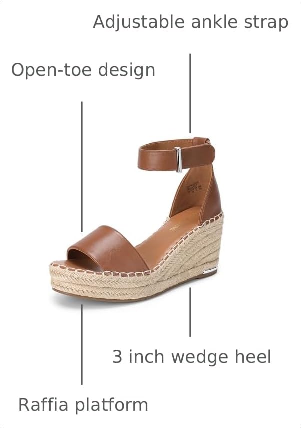 Image of DREAM PAIRS Women's Wedge Platform Summer Sandals