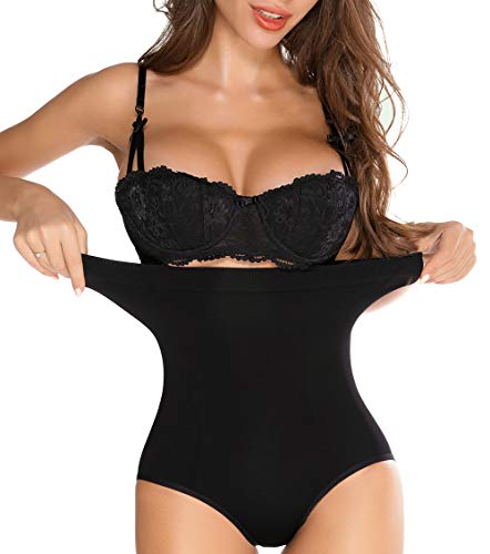 MISS MOLY Shapewear Braga Faja de Cintura Reductora Braguita Hola-Cintura Moldeadora Invisible Adelgazante Abdomen Shaping Lenceria con Encaje para Mujer
