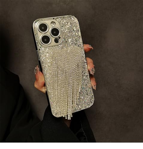 Coque strass iPhone 13 avec support cœur pour visionnage stable - 4