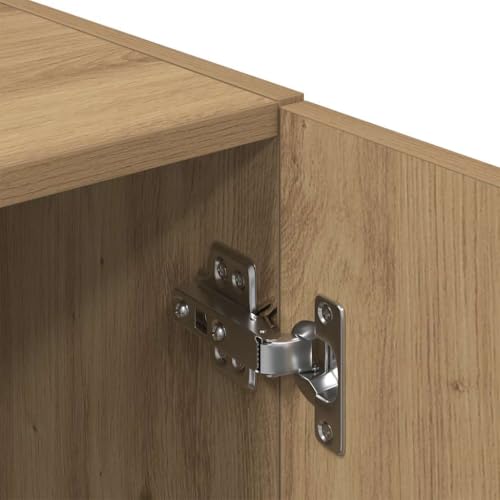 vidaXL 2 Piece Kitchen Cabinet Set Artisian Oak Engineered Wood, kitchen unit set, modern kitchen cabinet set, kitchen cupboard, kitchen cupboard set - Image 7