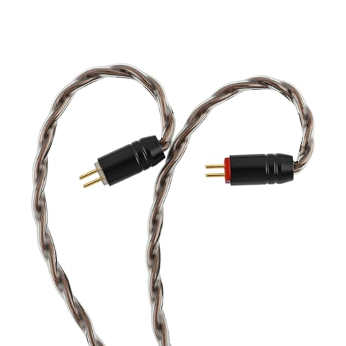 Image of Linsoul ZiiGaat Z-01 IEM Cable, 4 Core Single Crystal Copper Wire,in Ear Monitor Cord with 3.5mm Plug,Detachable 0.78mm 2Pin Connector for HiFi Wired Earbuds Zero:2,EW300,Cadenza,Kefine,WanerSG