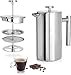 One&One Coffee Plunger, French Press Coffee Maker, Stainless...