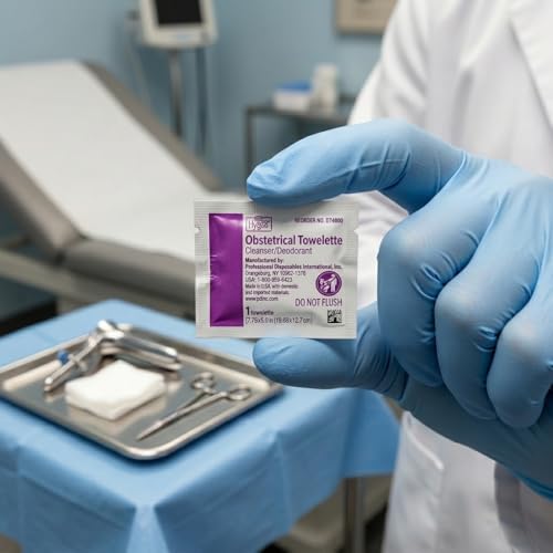 Image of Hygea Obstetrical Towelette, Postpartum Care, Feminine Personal Cleansing Wipe With Benzalkonium Chloride, Individually Wrapped, 100 Wipes Per Box