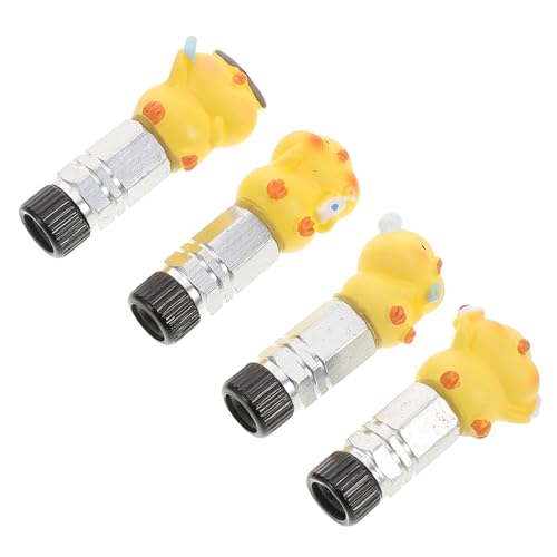 Abaodam 4Pcs Decorative Bicycle Valve Caps Cute Glasses Ghost Series Cycling Cap for Bike Tire Valve Stems Unique Bike Accessories for Enhanced Style and Protection