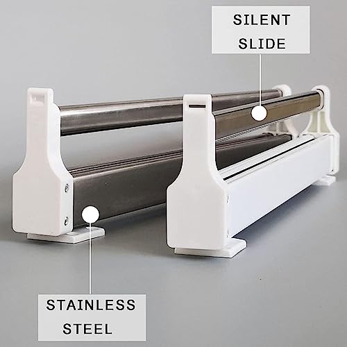 Riel ajustable de 35-80cm para ropa: organice su armario de forma cómoda y visual 7