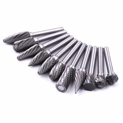 Fresa rotativa tungsteno carburo doble corte 12mm miniatura 4