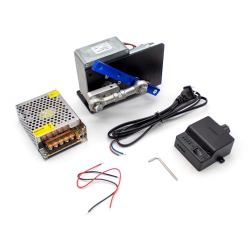 DIY Reciprocating Swing Motor Actuator Speed Adjustable Angle 35/60/90 Degree with Power Supply and Governor (DC12V, 1.5RPM)