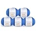 5 PACK - Gazzal Baby Wool 1.76 Oz (50g) / 218 Yards (200m) Fine Baby Yarn, 40% Lana Merino, 20% Cashmere Type Polyamide; (Blue - 830)