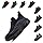 Loiston Scarpe Antinfortunistiche Uomo Donna Leggere Scarpe da Lavoro Scarpe Sicurezza Antiscivolo Jack-1 Blu EU37