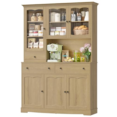 FACBOTALL 74" Pantry Cabinet with Storage, 49'' W Kitchen Pantry