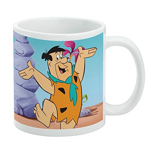 The Flintstones Fred Character Ceramic Coffee Mug, Novelty Gift Mugs for Coffee, Tea and Hot Drinks, 11oz, White