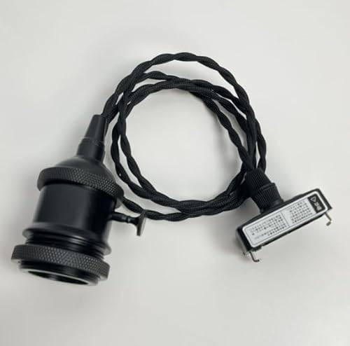 FSLIVING 吊り下げライト ペンダントライト 引掛け式ライト コード30cm-200cmカスタマイズ可 黒いソケット ソケット上にスイッチ付き 点灯・消灯調節可 スタイリッシュ おしゃれ コード長さ150CM [2]