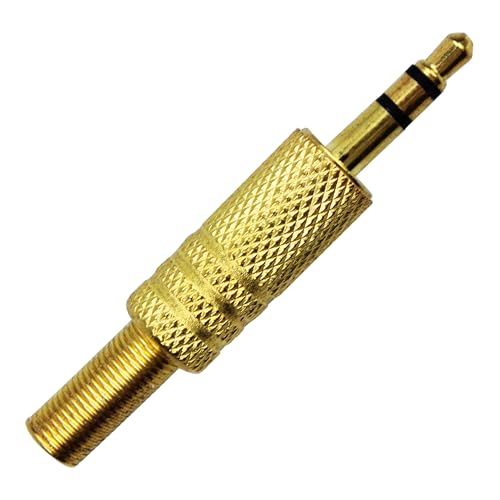 Conector de cable de audio macho 3.5mm, pack 12 piezas miniatura 3
