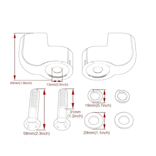 Soporte elevacion manillar VTX1300C rutas comodas en moto custom 2