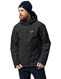 Winterjacke Jack Wolfskin Herren Northern Edge Wetterschutzjacke, Schwarz(Black), S