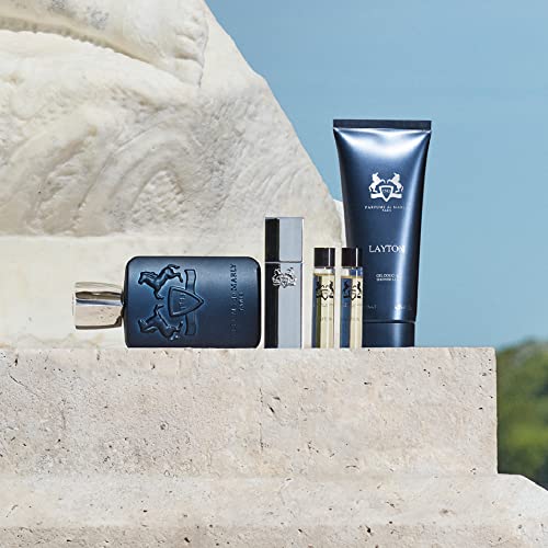 Parfums De Marly - Layton - Travel Set - 3 X 0.35 Fl Oz - Eau De Parfum For Men - Top Notes Apple, Bergamot, Lavender - Heart Notes Jasmine, Violet, Geranium - Base Notes Vanilla, Pepper - 3 X 10Ml #TOP6