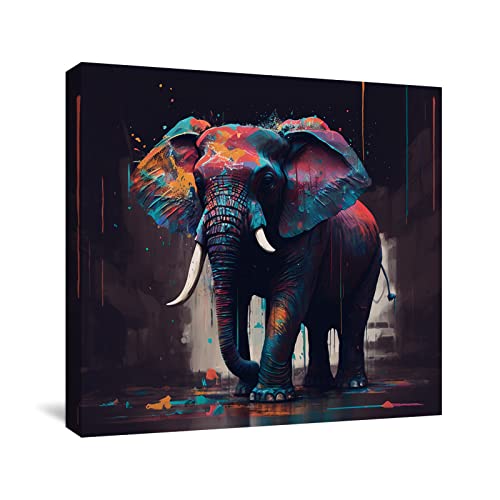Peinture affiche murale NOYORO pour raviver un mur blanc avec un tableau abstrait