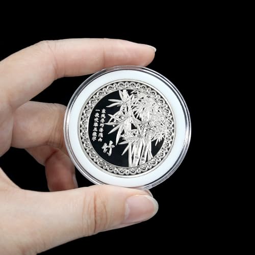 Cápsulas para monedas de plástico transparente redondo para proteger numismática 5