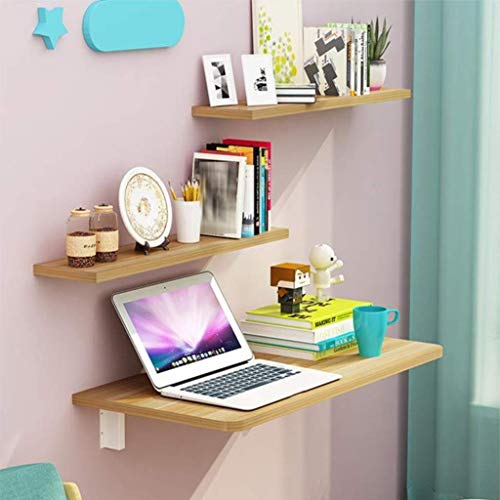 Table murale pliante pour bureau d'ordinateur ou petit espace - 4