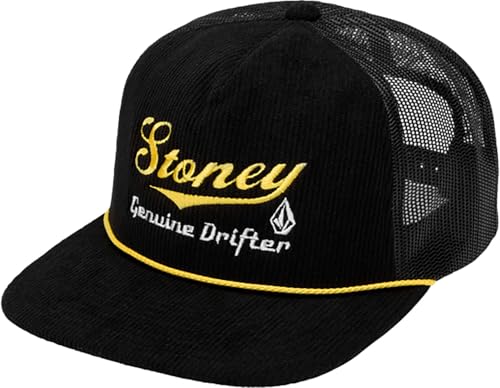 Image of Volcom Men's Snapback Hat - 6-Panel Twill Flat Brim Cap Adjustable Snap Closure