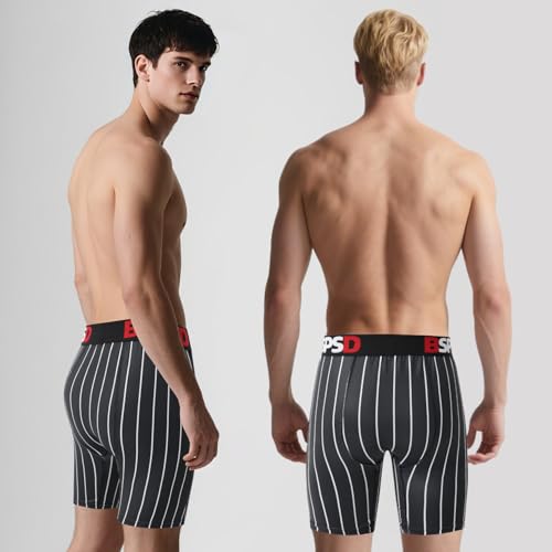 Men's Boxer Briefs 1-Pack, Seamless Tag-Free Underwear with 3D Support Pouch, Quick-Drying Breathable Underwear for Men3