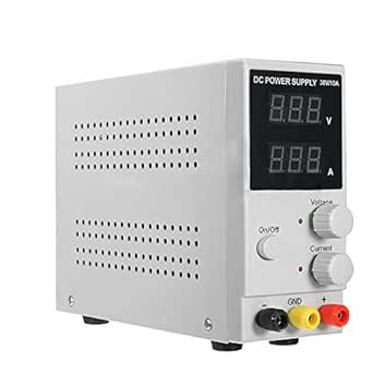 Instelbare laboratoriumvoeding, regelbare DC laboratoriumvoeding met 3-cijferig LED-display 0-60V 5A laboratoriumvoeding voeding transformator 300W spanning omvormer inverter