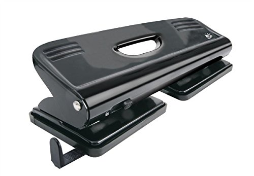 Image of 5 Star Office Punch 4-Hole Metal with Plastic Base Capacity 15x 80gsm Black