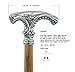 Personalized Walking Cane by CAVAGNINI – Handmade in Italy from Solid Wood & Pewter – Elegant Walking Stick Gift for Men, Women, Grandpa, or Bride’s Father – Sturdy & Stylish Support