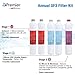 Watts Premier Annual Pure UF-3 5-Pack Filter Kit for 3-Stage Ultra Filtration and RO Pure Reverse Osmosis System, Push Button, 2 Sediment Filters, 2 LVOC Carbon Filters, UF Membrane, WQA Certified