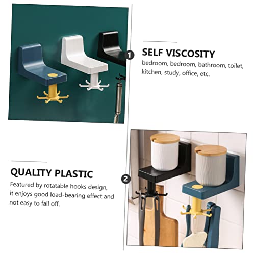 TIDTALEO Estante De Armazenamento Suportes Para Prateleiras Cozinha Gancho Giratório Panela e Suport