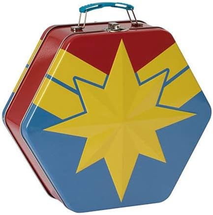 Captain Marvel Tin Tote Badge Shaped [avail 4/2019]