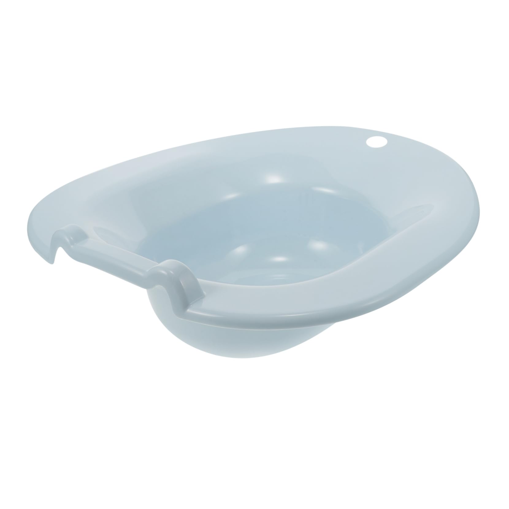 Bassin avec orifice anti-débordement pour bain de siège et soins hygiéniques