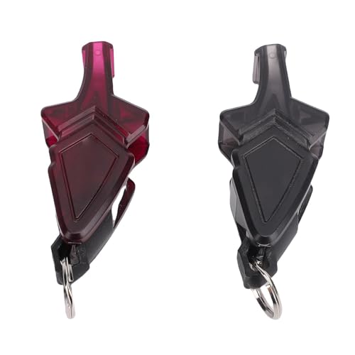 Silbato deportivo ABS con diseño dual y agarre de silicona miniatura 2